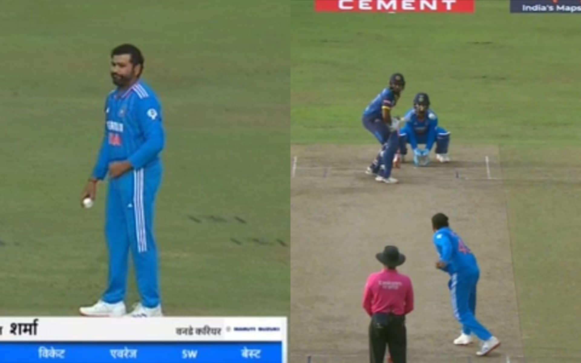 [Watch] Rohit Sharma Bowls In 2nd IND vs SL ODI; Makes His Bowling Comeback After 2023 WC